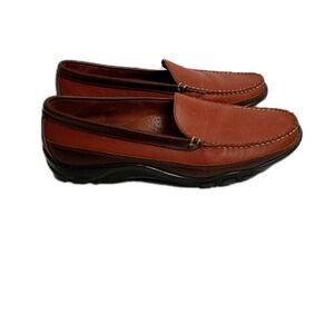 Allen Edmonds "Boulder" Men's Leather Venetian Driving Mocs 12 D Brown Slip on